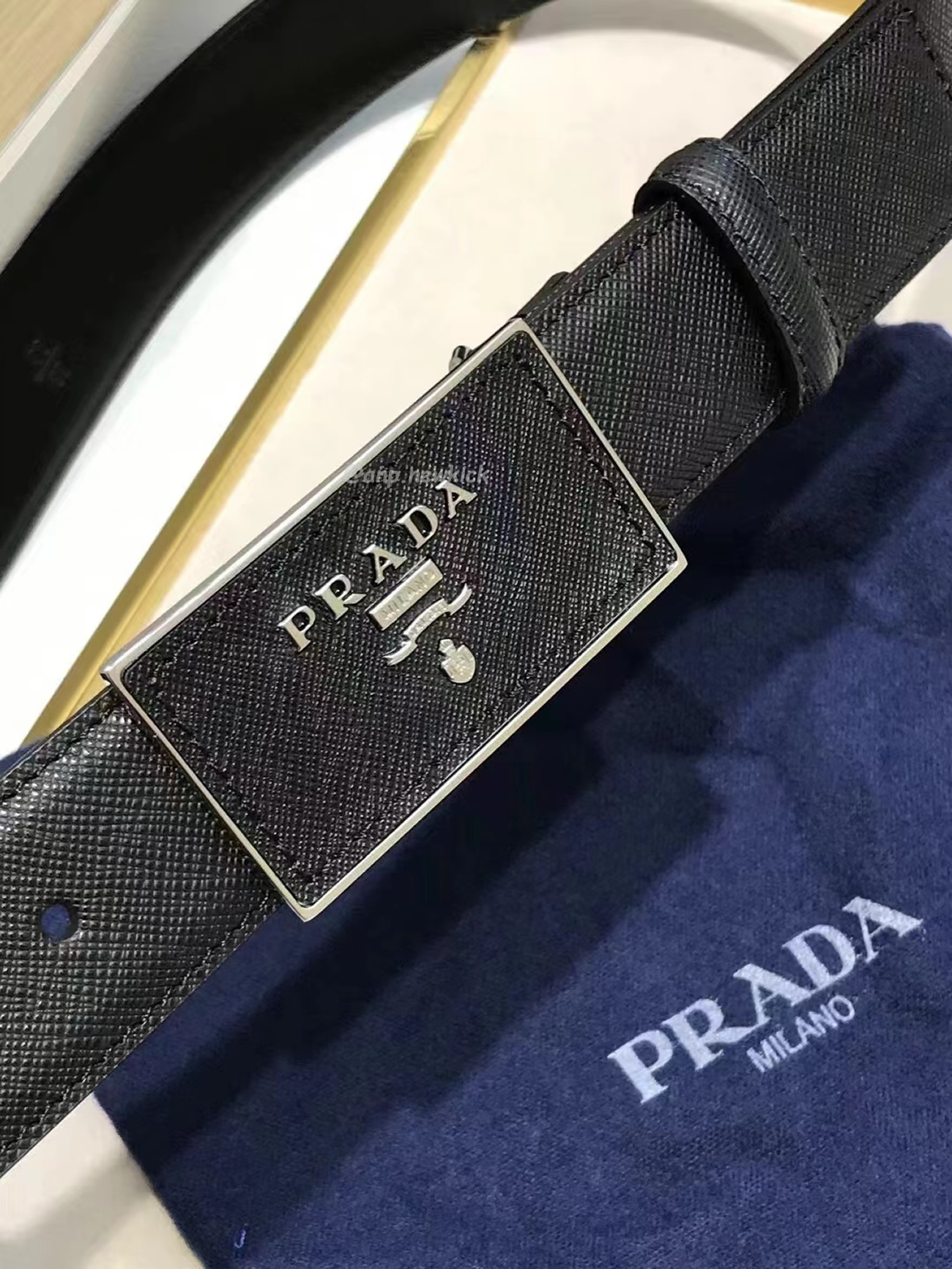 Prada Square Buckle Belt (3) - newkick.vip